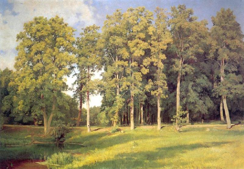 Ivan Shishkin Grove near Pond Spain oil painting art